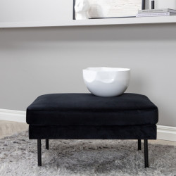 Pouf rectangulaire 85x64cm en tissu MIGUEL