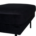 Pouf rectangulaire 85x64cm en tissu MIGUEL