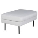 Pouf rectangulaire 85x64cm en tissu MIGUEL