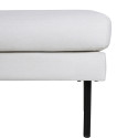 Pouf rectangulaire 85x64cm en tissu MIGUEL