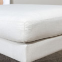 Pouf rectangulaire 85x64cm en tissu MIGUEL