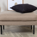 Pouf rectangulaire 85x64cm en tissu MIGUEL