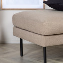 Pouf rectangulaire 85x64cm en tissu MIGUEL