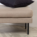 Pouf rectangulaire 85x64cm en tissu MIGUEL