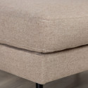 Pouf rectangulaire 85x64cm en tissu MIGUEL