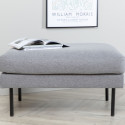 Pouf rectangulaire 85x64cm en tissu MIGUEL