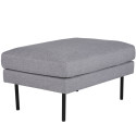 Pouf rectangulaire 85x64cm en tissu MIGUEL