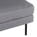 Pouf rectangulaire 85x64cm en tissu MIGUEL