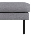 Pouf rectangulaire 85x64cm en tissu MIGUEL