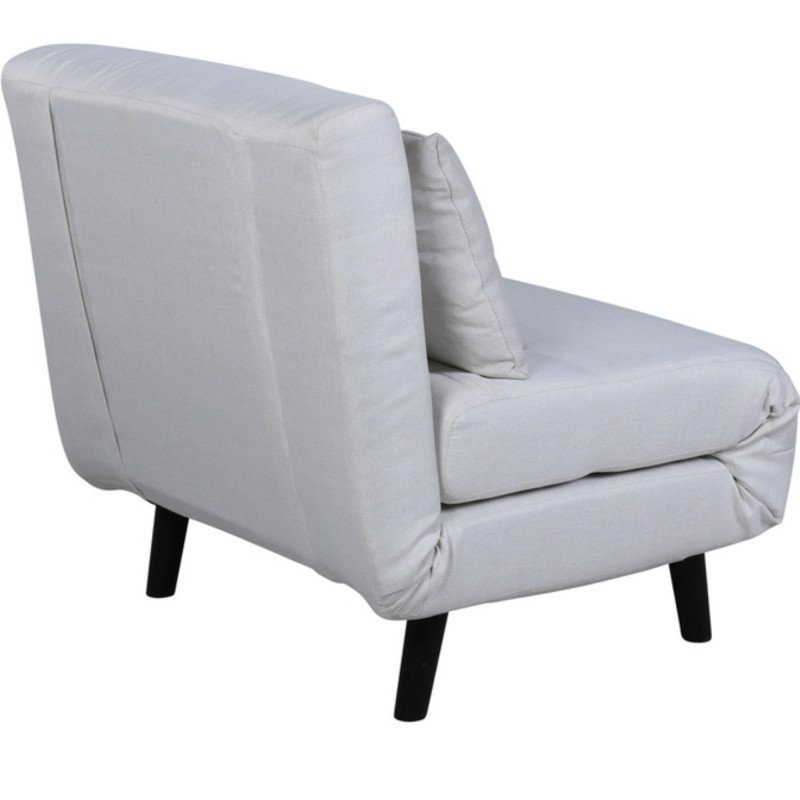 Fauteuil chauffeuse en velours blanc PAXO