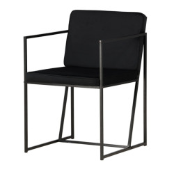 Lot de 2 chaises minimalistes avec accoudoirs VILNIUS