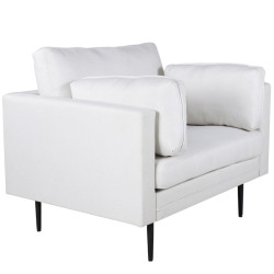 Fauteuil moderne en tissu avec pieds en métal ROMEO