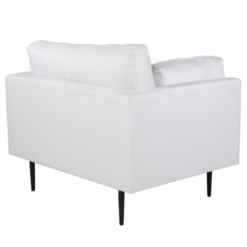 Fauteuil moderne en tissu avec pieds en métal ROMEO