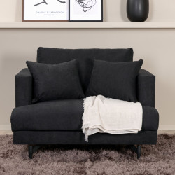 Fauteuil minimaliste en tissu MANU