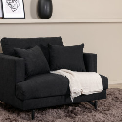 Fauteuil minimaliste en tissu MANU