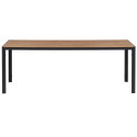 Table de jardin 205x90cm effet bois POSTALA