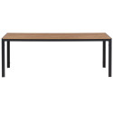 Table de jardin 205x90cm effet bois POSTALA