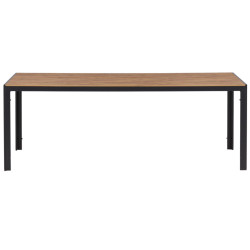 Table de jardin 205x90cm effet bois POSTALA