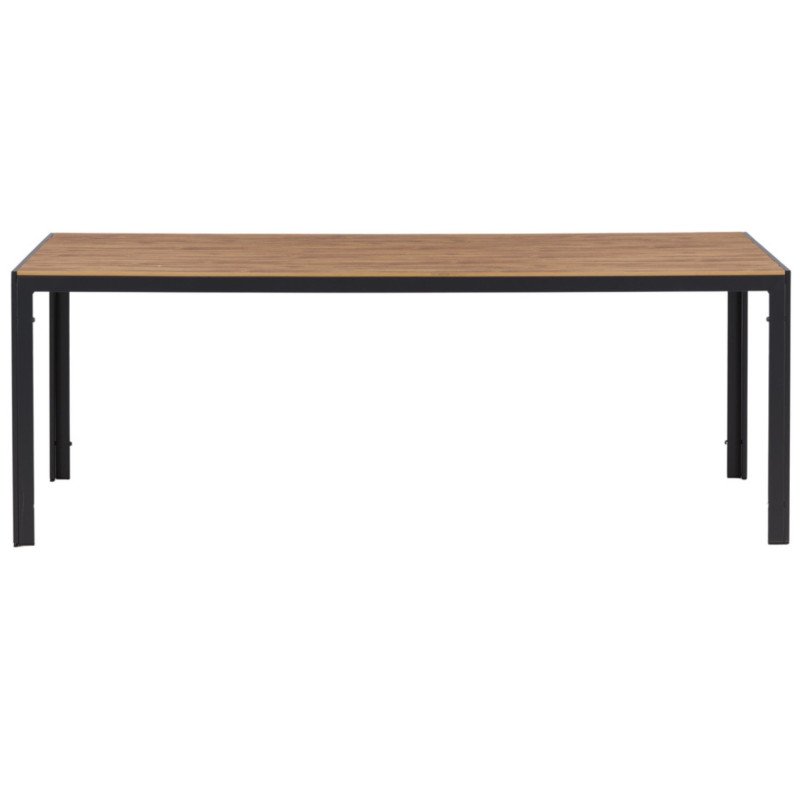 Table de jardin 205x90cm effet bois POSTALA