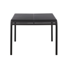 Table de jardin 200x100cm en aluminium noir ANGELA