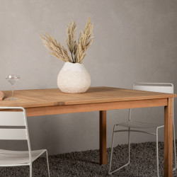 Table de jardin 220x100cm en bois de teck LUNAYA