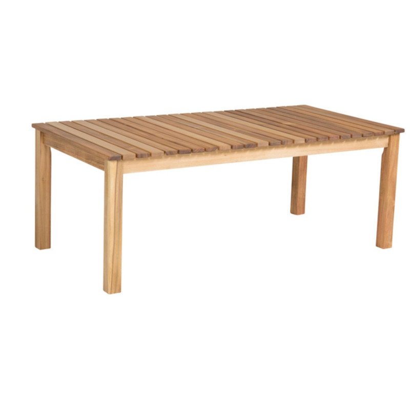 Table basse extérieur 120x60cm en bois d'acacia BOLANE