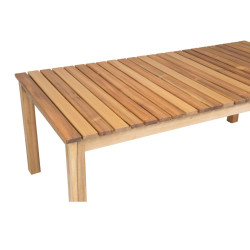 Table basse extérieur 120x60cm en bois d'acacia BOLANE