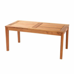 Table basse extérieur 100x56cm en bois massif VASILSKI