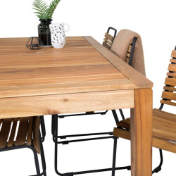 Table de jardin 200x90cm en bois massif COSTAMA