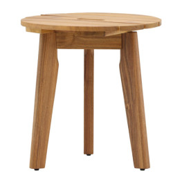 Table d'appoint ronde 40cm en bois d'acacia LINOA