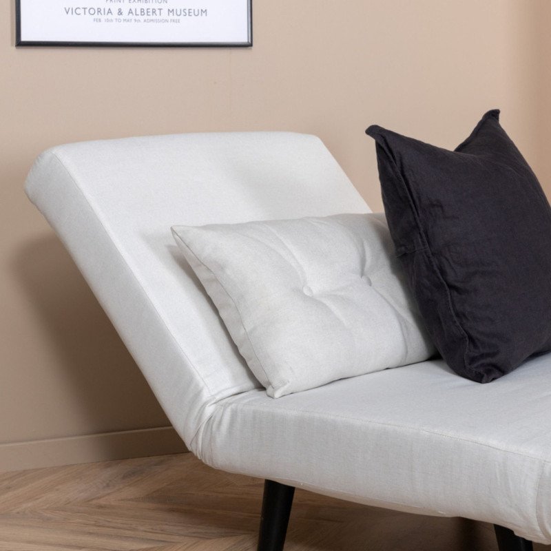 Fauteuil chauffeuse en velours blanc PAXO