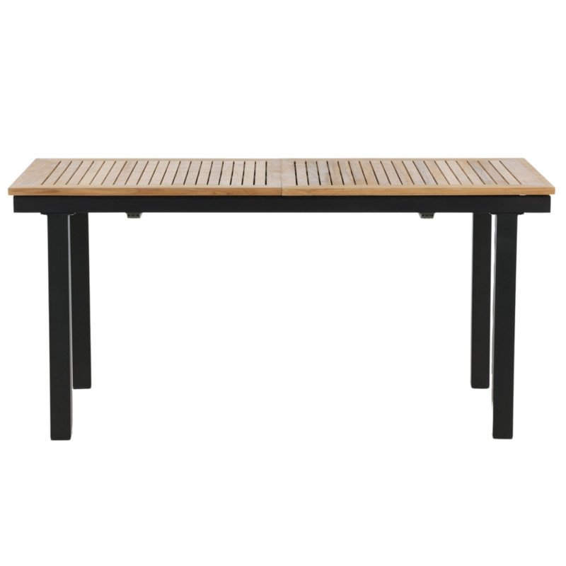 Table de jardin 160x90cm en bois et aluminium ALEXINA