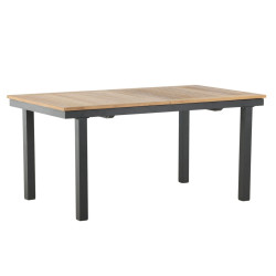 Table de jardin 160x90cm en bois et aluminium ALEXINA