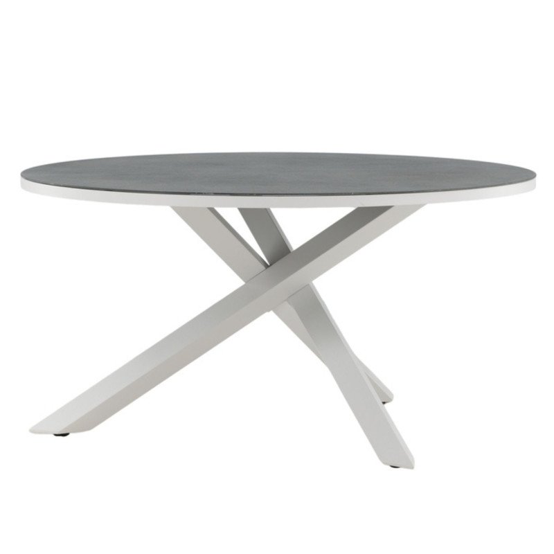 Table de jardin ronde 140cm en aluminium ORIAPA