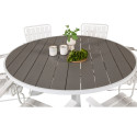 Table de jardin ronde 140cm en aluminium SHERAZ