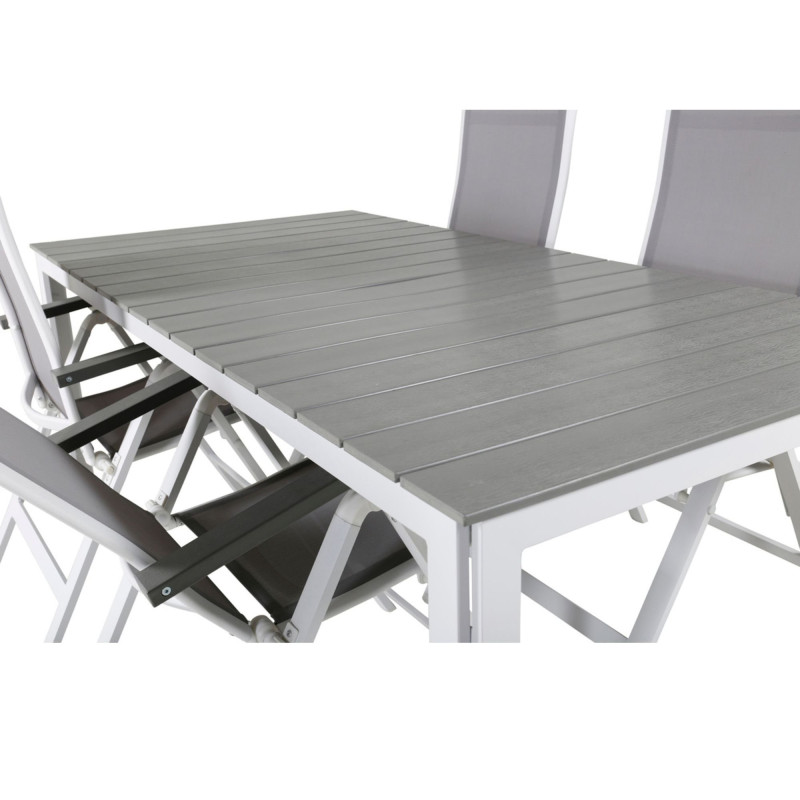 Table de jardin 197x100cm en aluminium NAIS