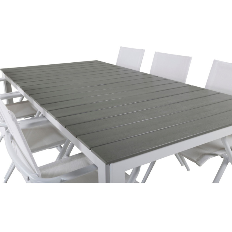 Table de jardin 197x100cm en aluminium NAIS