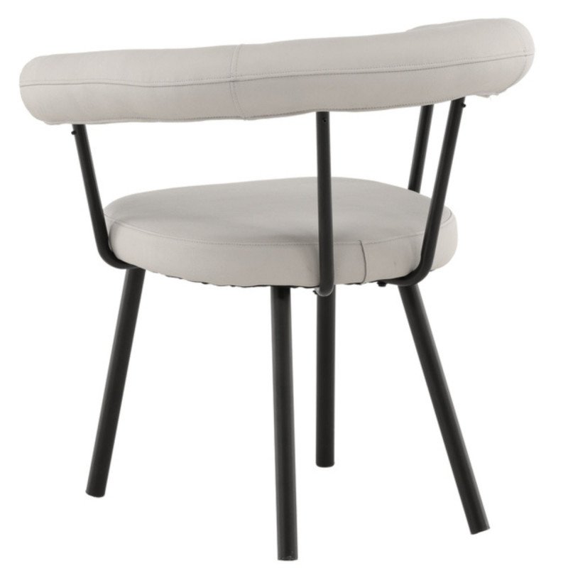 Lot de 2 chaises contemporaines en simili ILYES