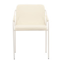 Lot de 2 chaises tendance en simili blanc CRISTIALA