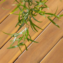 Table de jardin 200x90cm en bois et métal noir FYNN