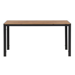 Table de jardin 150x90cm effet bois PABLOU