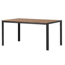 Table de jardin 150x90cm effet bois PABLOU