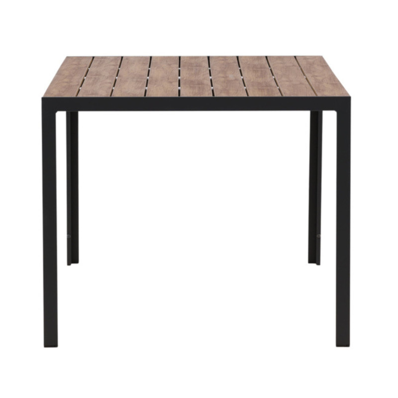 Table de jardin 150x90cm effet bois PABLOU