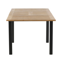 Table de jardin 160x90cm en bois et aluminium ALEXINA