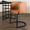Lot de 2 chaises contemporaines en simili CORENTINE