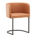 Lot de 2 chaises contemporaines en simili CORENTINE
