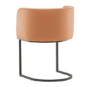 Lot de 2 chaises contemporaines en simili CORENTINE