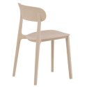 Lot de 4 chaises moderne en plastique durable RIGA