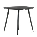 Table de jardin ronde 90cm effet bois AURELIE