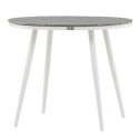 Table de jardin ronde 90cm effet bois AURELIE